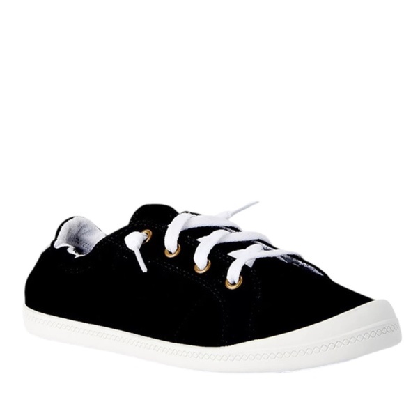 MEDIUM WIDTH BLACK Time and Tru Women's Scrunch Back Slip-On Sneaker SZ various - Picture 2 of 5